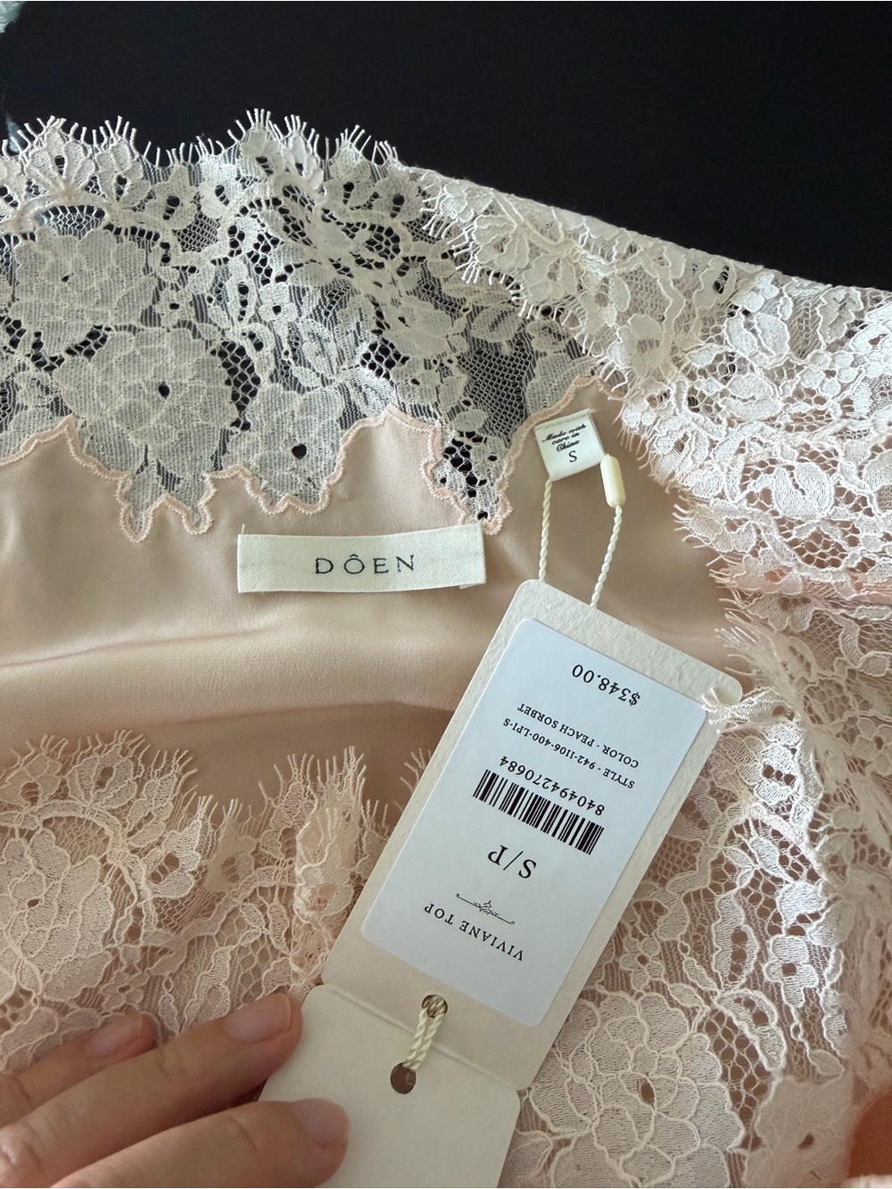Doen VIVIANE TOP -- PEACH SORBET - Picture 2 of 5